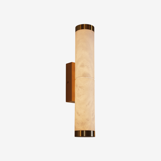 Modern Tube Alabaster Wall Sconce